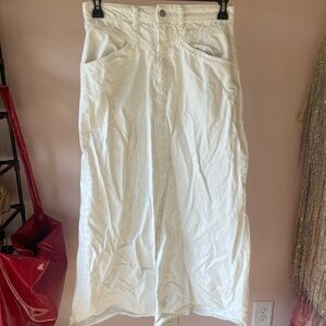 We The Free White Midi Skirt